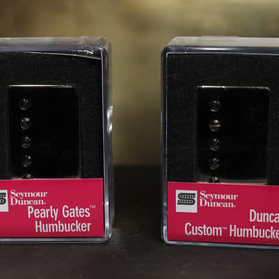 Seymour Duncan SH-5 Custom & SHPG-1n Pearly Gates Humbucker Pickup Set NICKEL Silver Chrome