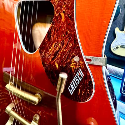 Gretsch G5034TFT Rancher Bigsby B70 G Fileditron Pickup Savannah Sunset image 12