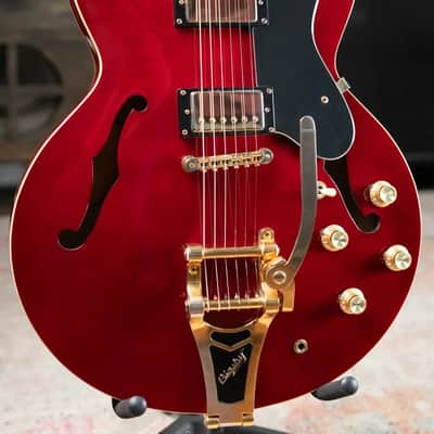 Epiphone Jorma Kaukonen Signature JA-Riviera, Cherry w/ Hardshell Case - Used image 4