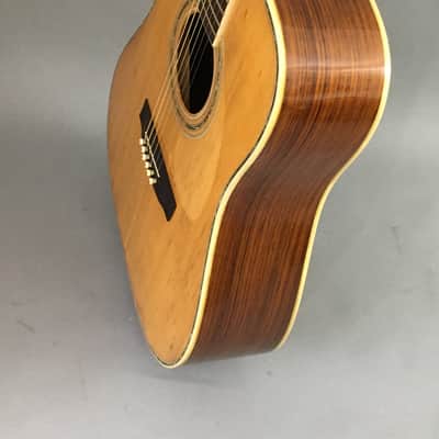 Vintage MIJ Canyon T40 Dreadnought Acoustic Guitar 1970s Natural Solid Spruce Top Martin D40 Style Axe image 13