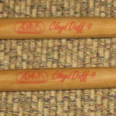 ONE pair new old stock Adams CD9 Cloyd Duff # 9 Hickory Flip Stick (Timpani Flip Stick) CORE: Both cores on one piece turned hickory with bulb shaped wood on one end and small felt ball opposite / TONE COLOR: Extremely bright to general, similar to # 3 image 2