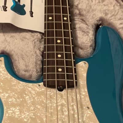 Left Handed Fender Custom Mod Shop American Precision Bass 2022 Ocean Turquoise image 3