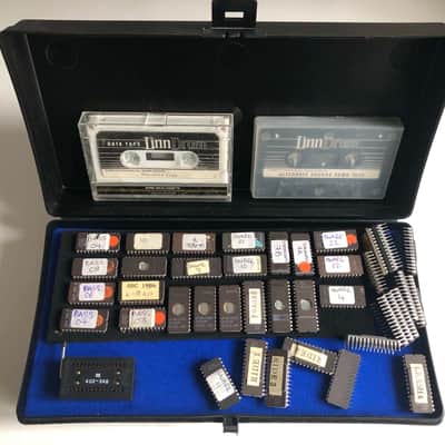 Linn Drum LM2 Sound EPROMs and original data Cassettes