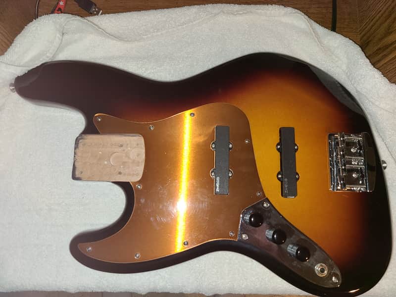 Fender MIM Loaded Body Left Handed Fender Body 2007 3 Tone Burst image 1