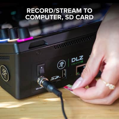 Mackie DLZ Creator XS Compact Adaptive Digital Podcast and Streaming Mixer image 6