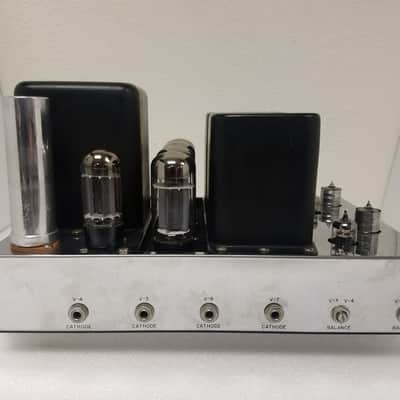 Fully Restored Knight Basic 60 Tube Stereo Power Amplifier - Extensive Restoration Performed, Amazing Performance And Incredible Cosmetic Condition, Simplified Biasing! image 2