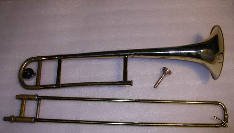 Olds Ambassador Trombone, USA, Brass with Olds 12C Mouthpiece image 1