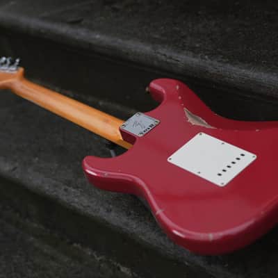 Fender Custom Shop '69 Stratocaster, Relic - Dakota Red over Olympic White image 13