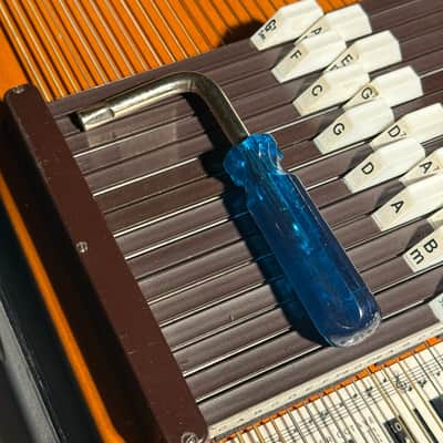 Vintage 1960s Oscar Schmidt 15-Chord Autoharp w/ Original Case & Accessories image 2
