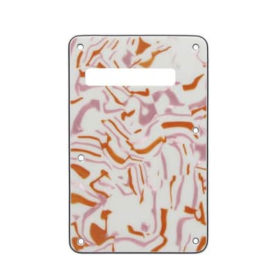 Strat Stratocaster Electric Guitar Back Plate Trem Tremolo cover USA MEX FIT - Yellow Pearl image 18
