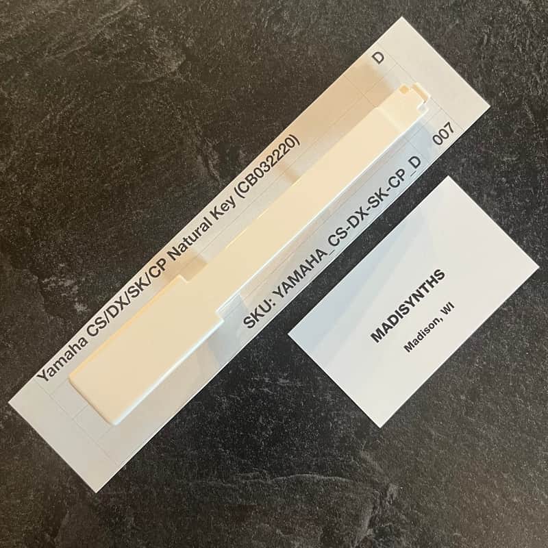 ORIGINAL Yamaha Replacement D Key (CB032220) for CS70M, CS5, CS15, CS15D, CS20, CS20M, CS40M, DX9, DX21, DX27, DX27S, SK20, SK30, CP10, CP11, CE20, PS10, PS20, YK10, and more image 1