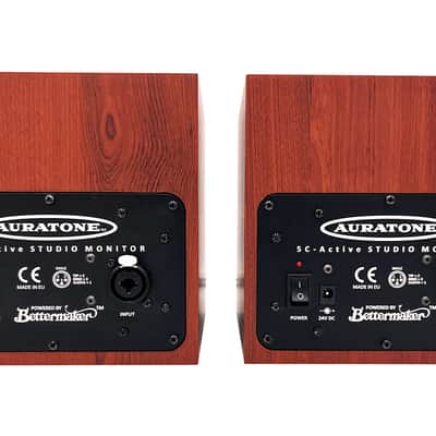 Auratone 5C Active 50-Watt 4.5" Super Sound Cube Studio Monitor Pair Woodgrain image 7