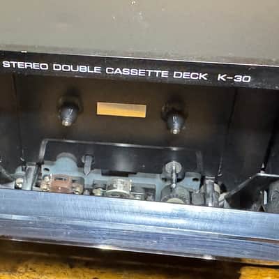 Yamaha K-30 Stereo Double Cassette Deck Serviced New Belts Tested Working Japan image 4