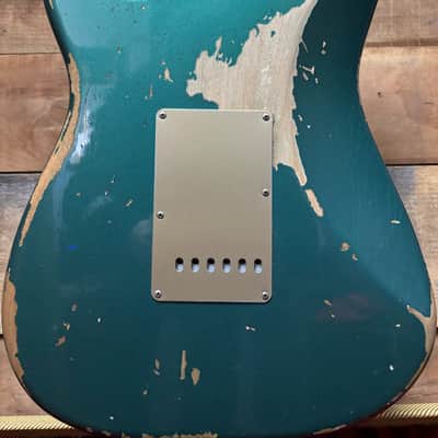 2020 Fender Custom Shop LTD '59 Strat Heavy Relic Aged Sherwood Green w/case image 12