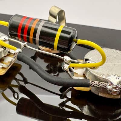 Gibson Les Paul Jr./SG Junior premium wiring harness- 50s style with 0.022uF Bumblebee capacitor image 2