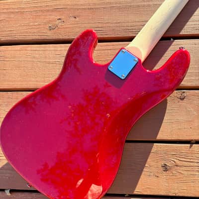 New Austin Candy Apple Red P-Bass Guitar image 7