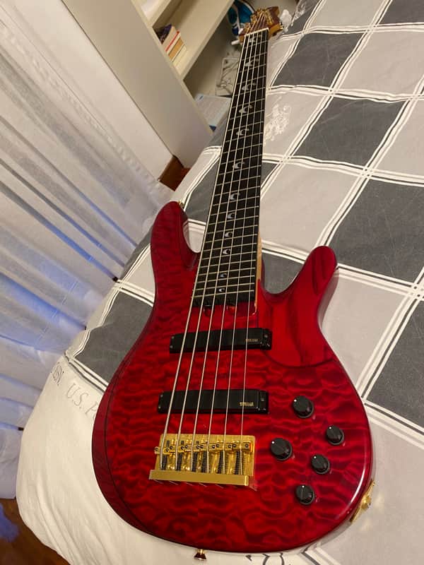 Yamaha TRB-JP2 John Patitucci Signature 6-String Bass 2010s - Transparent Amber image 1