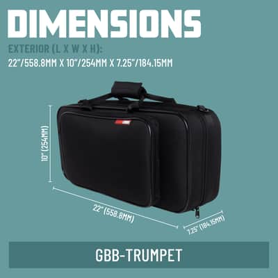 Gator Cases Largo Series Lightweight Beginner Case for Bb Trumpet; (GBB-TRUMPET) image 10