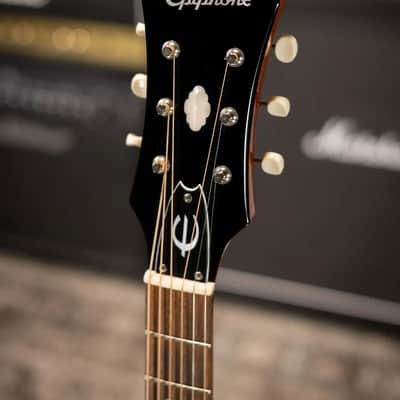 Epiphone Masterbilt Texan FT79 Acoustic Guitar with Fishman Pick-up - Natural with Hardshell Case - Used image 6