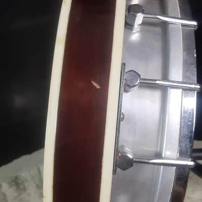 1970s Unbranded 5-String Banjo Made in Japan with Gig Bag image 25