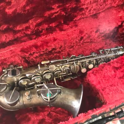 Martin Handcraft Curved Bb Soprano Saxophone Rare! 1926 - Silver Plate image 1