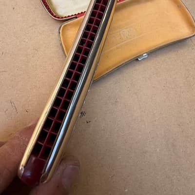 Hohner Vintage Hohner Comet Harmonica With case image 9