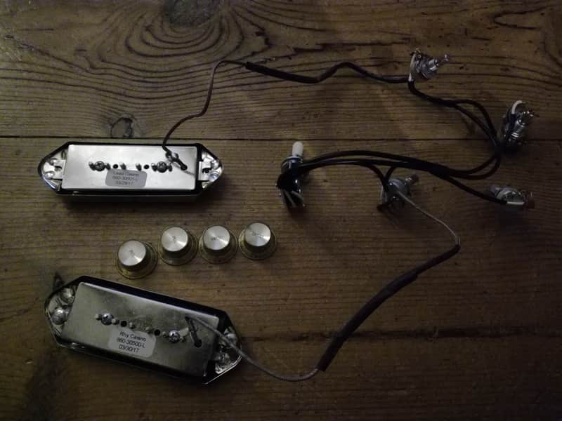 Gibson P90 Dogear pickups and harness from Epiphone Casino Elitist image 1