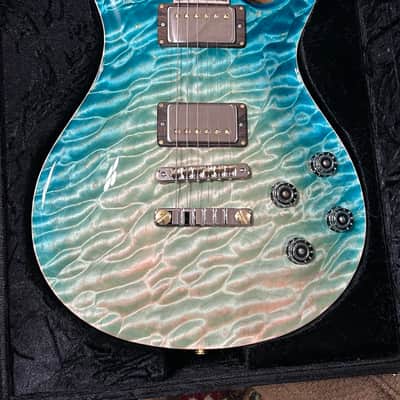 2024 Paul Reed Smith PRS McCarty 594 Private Stock 11482 One Piece Quilt Top Bahama Blue Dragons Breath image 4
