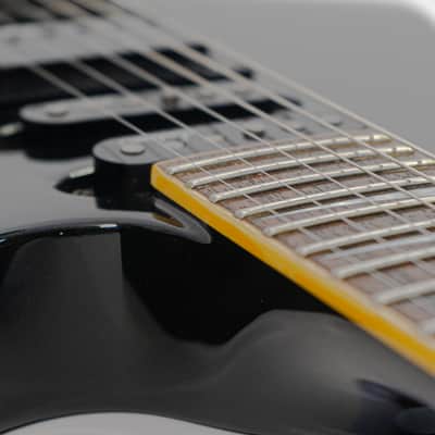 1991 MIJ Jackson Soloist Standard Dark Green Metallic w/ HSS Pickups, Mother of Pearl Sharkfins, Floyd Rose Tremolo image 9