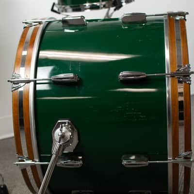 Q Drum Co "Forest Green" Maple Drum Kit image 11