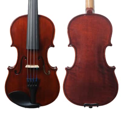 Handmade 1/10 Violin Outfit–One Piece Flamed Maple Back,Sweet Tone, Case&bow image 3