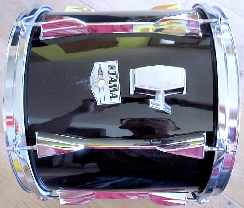 12" x 11" Tama Granstar Tom Drum, Jet Black Wrap - Vintage image 1