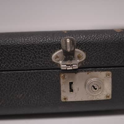 1972-1973 Black Fender Jazz Bass Precision Bass Hardshell CASE Super CLEAN Red Interior Cheney England 1970's 1974 1975 image 12