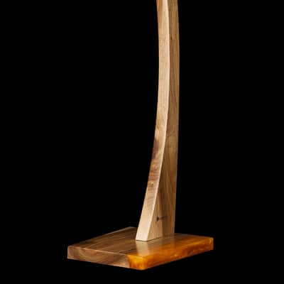 Custom wooden handmade guitar stand – golden walnut #3 image 5