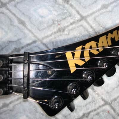 Final Reduction!  1986 Kramer Nightswan in Gloss Black with Blue Polka Dots! All Original! image 5