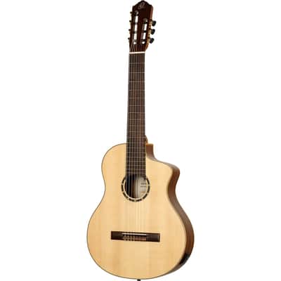 Ortega RCE133-7 - 7-String - Solid Top Acoustic-Electric Nylon String Classical Guitar - Family Series Pro image 5