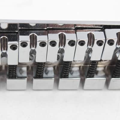 Mighty Mite 5-String High-Mass Bass Guitar Bridge - Chrome, Universal Professional Parts, NOS , no packaging image 1
