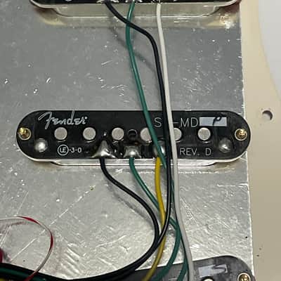 2004 USA Fender American 50th Anniversary Deluxe Stratocaster Cream S1 Switch Loaded Pickguard SC1 Pickups 11 Screw 1 Ply image 20