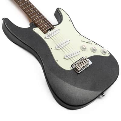 EART YMX-SG3,Roasted Book-match Mahogany Solid Body,22 Stainless Steel Frets,6-Point Synchronized Tremolo image 3