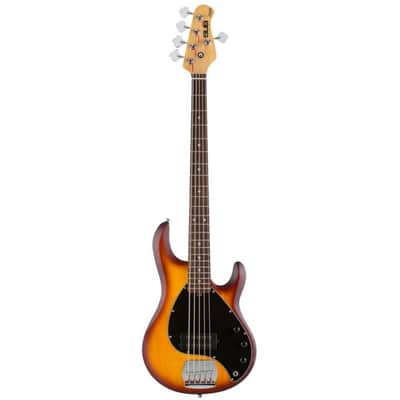 Music Man Sterling SUB Ray5 Electric Bass - Honey Burst Satin, Rosewood Neck image 2