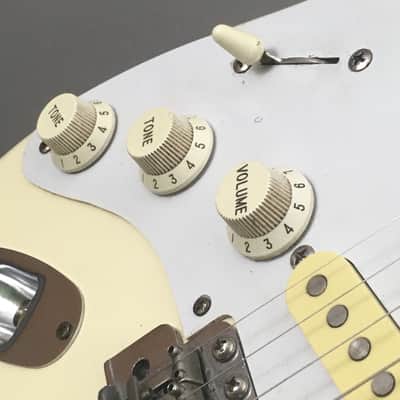 LEFTY! Vintage Fender ‘57 Reissue Strat ST-57LEX2 Custom Color Olympic White Blonde NOS Relic Stratocaster 7.1 lb HSC image 7