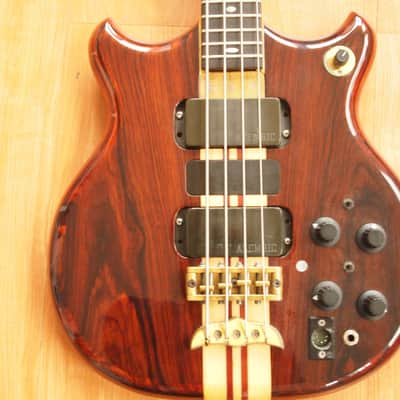 Alembic Series 1 Short Scale 4 string bass 1990 Clear Gloss image 3