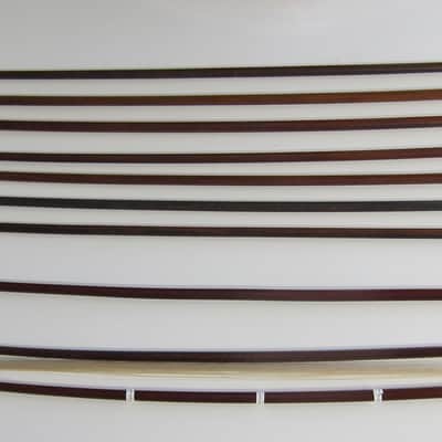 German Violin Bows Various Makers High Quality 4/4, 7/8, 3/4, & 1/2 Sizes Lot of Ten (10) Circa-1900s-Brown image 2
