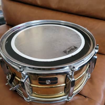 Vintage Tama Artstar ES 14x6.5 Brass Snare Drum MIJ Japan w/ Mighty Hoops image 10