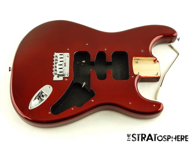 Fender Standard Stratocaster Strat BODY & HARDWARE, Poplar, Candy Cola image 1