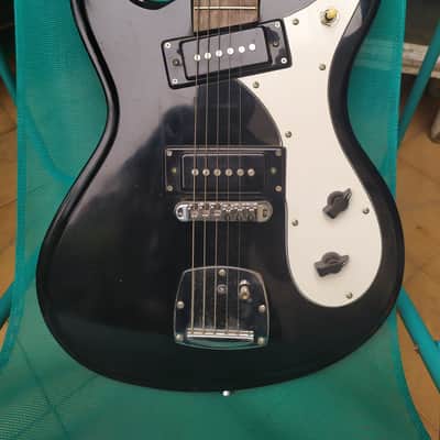 Eastwood Hi-Flyer P90 Black (similar Sidejack shape). Morsite & Univox Hi Flier type image 5