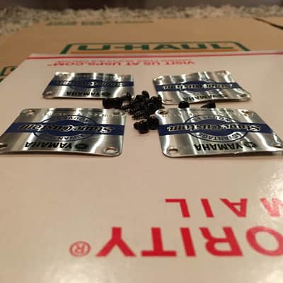 Lot of [4] Yamaha Stage Custom Advantage Nouveau Drum Badges image 8