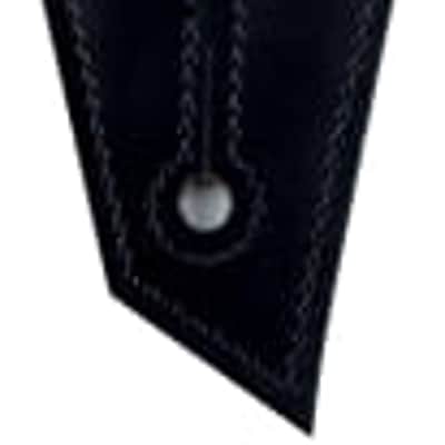 Genuine Jackson Logo Guitar Strap with Double V Pattern, Black/Red image 2