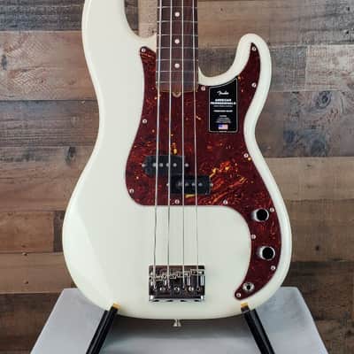 Fender Am Pro II Precision Bass, Olympic White, w/Hard Case, Free Ship, 548 image 1
