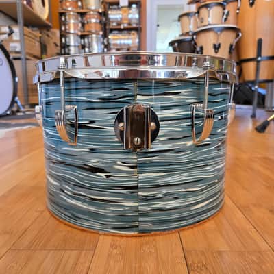 Drum Kits - 1970's Ludwig Classic Maple 14x24 8x12 9x13 14x16 (Concert Tom) Drum Kit (Bowling Ball Blue Oyster) image 14